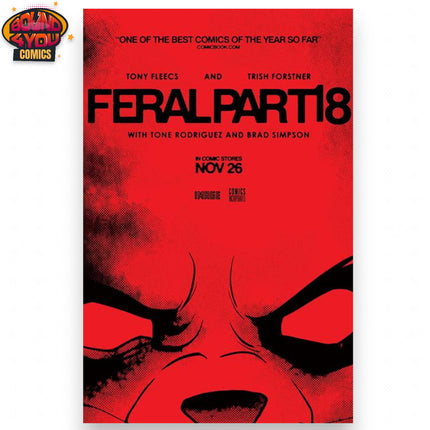 Feral #18 - Cvr B Tony Fleecs & Trish Forstner Movie Poster Homage Variant