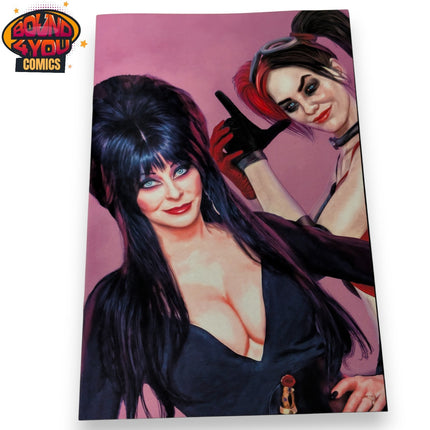 Harley Quinn X Elvira #1 1:15 - Mark Spears Pink Virgin Variant (2025)