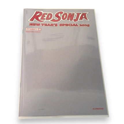 Red Sonja New Year's Special 2025 #1- Silver Blank Cover (Dynamite 2026)
