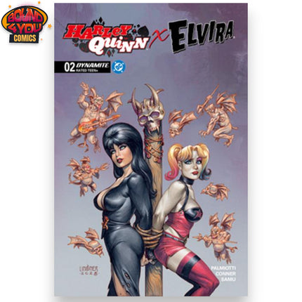 Harley Quinn X Elvira #2 - Cvr C Joseph Michael Linsner Variant (2025)