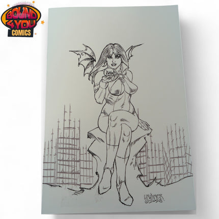 Vampirella: Armageddon #1 1:20 - Joseph Michael Linsner - Virgin Line Art (2025)