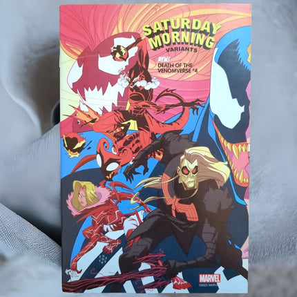 DEATH OF THE VENOMVERSE #4 - SEAN GALLOWAY - SATURDAY MORNING VARIANT (2023)