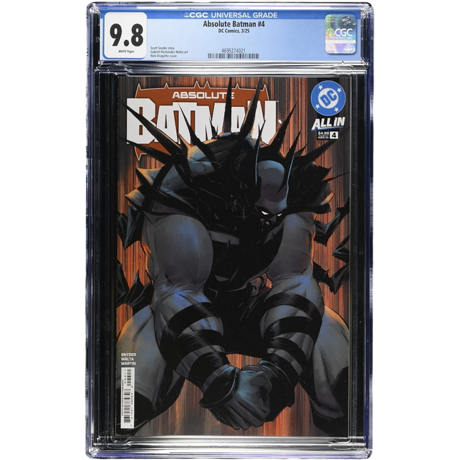 Absolute Batman #4 - Nick Dragotta - CGC 9.8 (DC 2025)