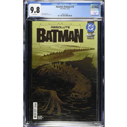 Absolute Batman #12 - Nick Dragotta - CGC 9.8 (DC 2025)