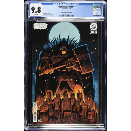 Absolute Batman #4 - Francavilla - CGC 9.8 (DC 2025)